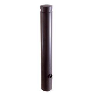 Aluminiumpoller Ø 120 mm, 750 mm Überflur herausnehmbar,Dreikantverschluss, 300mm Unterflur