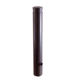 Aluminiumpoller Ø 120 mm, 900 mm Überflur ortsfest, mit Erdanker, 300 mm Unterflur