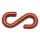 S-Haken, Stahl, rot