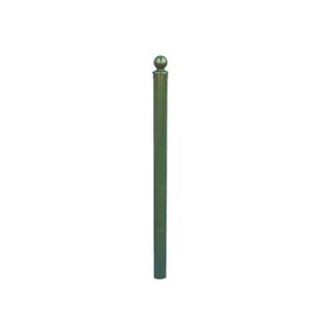 Stilpfosten aus Stahlrundrohr Ø 60 mm, umlegbar, mit Dreikantverschluss, zum Einbetonieren 1 Sonderfarbe