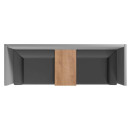 rocada 2-Sitzer Besprechungsecke Soft Seating schwarz, grau grau Stoff