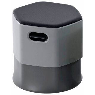 rocada Bürohocker Soft Seating 1828-4-1 schwarz, grau, 1 St.