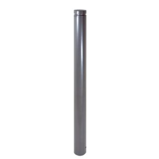 Stilpoller aus Stahlrundrohr Ø 82 mm, ortsfest, zum Einbetonieren 3: 900 mm Überflur, Farbe: mattschwarz