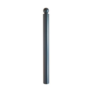 Stilpoller aus Stahlrundrohr Ø 82 mm, ortsfest, für Dübelbefestigung 4: 900 mm Überflur, Farbe: mattschwarz