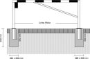 Drehschranke, zum Einbetonieren, mit Dreikantverschluss,...