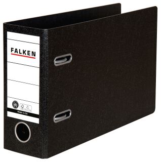 Ordner - A5 quer, 80mm, Hartpappe, schwarz, 1 St.