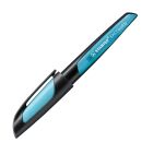 Schulfüller EASYbuddy® - Feder M, schwarz/himmelblau, inkl. Standardpatrone, 1 St.