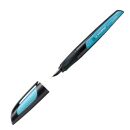 Schulfüller EASYbuddy® - Feder M, schwarz/himmelblau, inkl. Standardpatrone, 1 St.