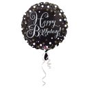 Folienballon Sparkling Birthday -Ø 45 cm, 1 St.