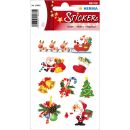 Weihn. Sticker Weihnachtsmann 8 Stück, 10 St.