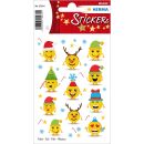 15234 Sticker MAGIC Weihnachtsemojis - Folie, 10 St.