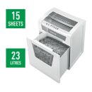 Aktenvernichter IQ Office - Partikelschnitt P4, 15 Blatt, weiß, 1 St.