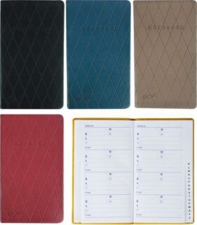 Adressbuch - 8 x 15 cm, Register, sortiert, 12 St.