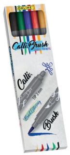 Faserschreiber Calli.Brush Duo - classic Farben, 5 Stück sortiert, 1 St.