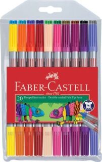 Faserschreiber Duo - 20 Farben sortiert, 1 St.