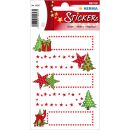 15257 Sticker DECOR Sterne + Tanne, 10 St.