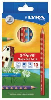 Farbstifte Groove - Ø 4,3 mm, 10 Farben sortiert, Kartonetui, 1 St.