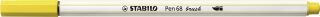 Premium-Filzstift Pinselspitze Pen 68 brush - Einzelstift - gelb, 10 St.