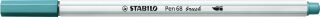 Premium-Filzstift Pinselspitze Pen 68 brush - Einzelstift - türkisblau, 10 St.
