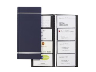 Visitenkartenalbum VISIFIX®, für 96 Karten 90x57 mm, 118x250 mm, dunkelblau, 1 St.