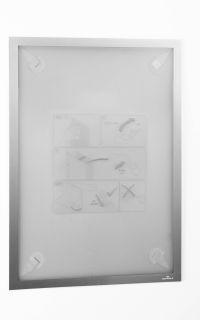 Info-Rahmen DURAFRAME® WALLPAPER - A3, 323 x 446 mm, silber, 1 St.