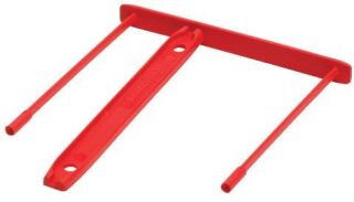 Bankers Box® Archivclip - Kunststoff, rot, 100er Pack, 1 St.