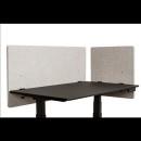 Tisch Trennwand, 120x60 cm, Hellgrau