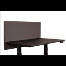 Tisch Trennwand, 160x60 cm, Schiefergrau