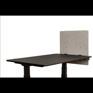 Tisch Trennwand, 60x60 cm, Hellgrau