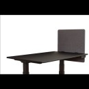 Tisch Trennwand, 60x60 cm, Schiefergrau