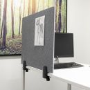 Trennwand Schreibtisch/Tisch, Whiteboard extra hygienisch/Pinnwand,  Größe 58x120cm