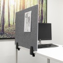 Trennwände Schreibtisch/Tisch, (Emaille extra hygienisch/PET-Filz), Größe 58x75cm