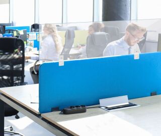Plexiglas Ausbau Schirm für Büro Trennung, Größe 30x160cm