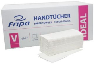 Handtücher Ideal - Zick-Zack-Falzung, 1-lagig, weiß, 20 x 250 Blatt, 1 St.