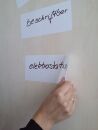 Moderationskarten - selbsthaftend, rechteckig, 20,5 x 9,5...