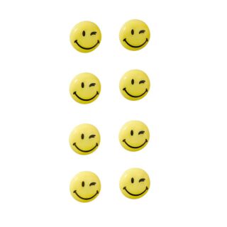 FRANKEN Happy Magnets Magnete Motiv, Kunststoff Ø 2,0 cm, 8 St.