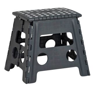 Zeller Klapphocker schwarz 1 Stufe, H: 32,0 cm