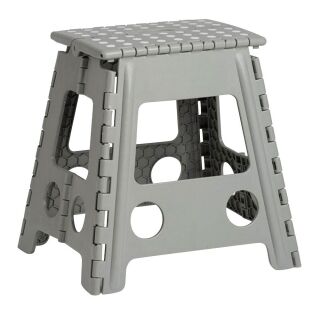 Zeller Tritthocker grau 1 Stufe, H: 39,0 cm