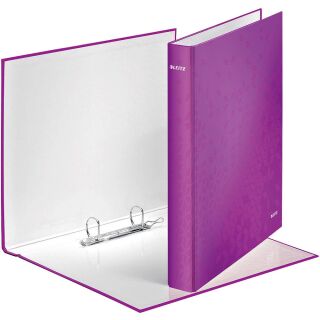 LEITZ WOW Ringbuch 2-Ringe violett 4,0 cm DIN A4, 1 St.
