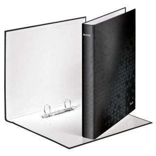 LEITZ WOW Ringbuch 2-Ringe schwarz 4,0 cm DIN A4, 1 St.