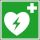 "SafetyMarking® Rettungszeichen-Aufkleber ""Automatisierter Externer Defibrillator (AED)"" quadratisch 15,0 x 15,0 cm, 1 St."