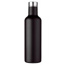 Isolierflasche kupfer-vakuum schwarz 0,75 l