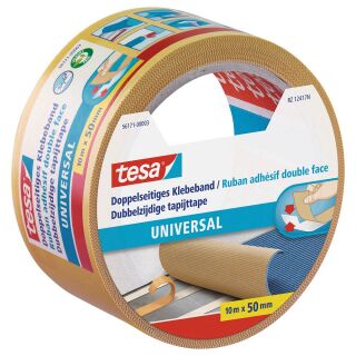 tesa UNIVERSAL doppelseitiges Klebeband 50,0 mm x 10,0 m, 1 Rolle