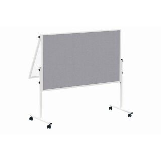 MAUL mobiles Whiteboard MAULsolid 120,0 x 150,0 cm grau#!#weiß Textil/Whiteboard