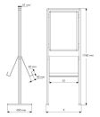 Infodisplay Sign, DIN B2 einseitig