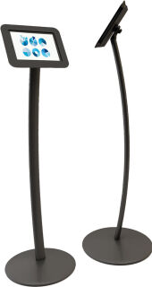 Medienständer iPAD Stand , Curved weiss