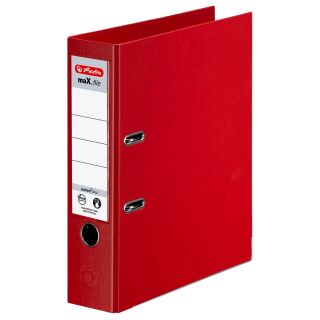 herlitz maX.file protect plus Ordner rot Kunststoff 8,0 cm DIN A4, 1 St.