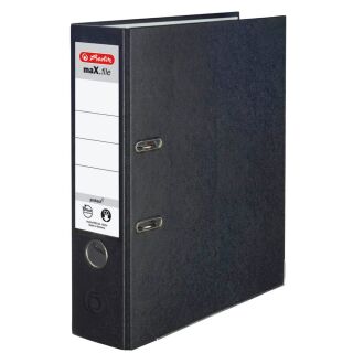 herlitz maX.file protect Ordner schwarz Kunststoff 8,0 cm DIN A4, 1 St.