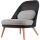 meet powered by PAPERFLOW Sessel COCOON schwarz buche Kunststoff 70,0 x 65,5 x 75,5 cm, 1 St.