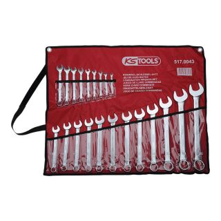 KS TOOLS® Ring-Maulschlüssel-Satz 517.0043 21-teilig